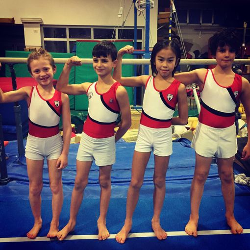 La squadra maschile Allievi: Kien Fogliadini, Gabriel Fuccio, Devis Massari e Riccardo Durello