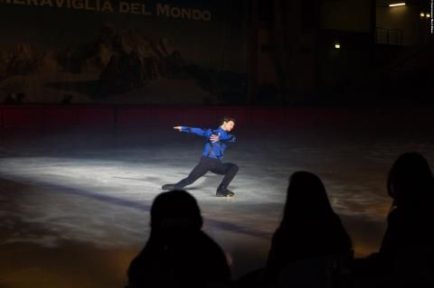 A Courmayeur i Golden Skate Awards con Carolina Kostner