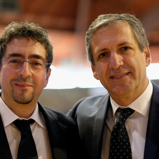 Flavio Serra (sn) con Antonio Urso