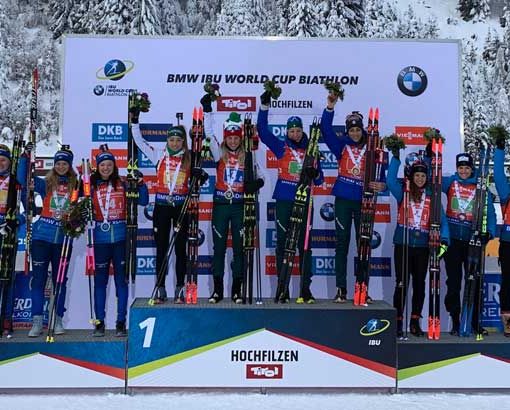 L'Italia in Rosa è uno spettacolo: Vittozzi, Runggaldier, Wierer E Sanfilippo trionfano nella Staffetta di Hochfilzen