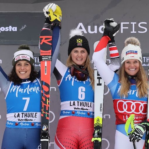 Sci: Brignone seconda nel superG di La Thuile ad un centesimo da Ortlieb e allunga in vetta alla generale