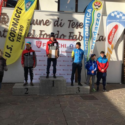 Molinari, Christille e Leonesio sul podio a Tesero