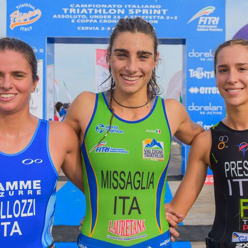 Podio under 23 e nell'articolo podio assoluto (foto Ballabio Fitri)