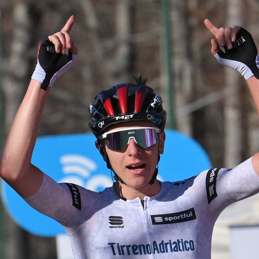 Ciclismo: Tirreno Adriatico; A Tadej Pogačar quarta tappanuova Maglia Azzurra