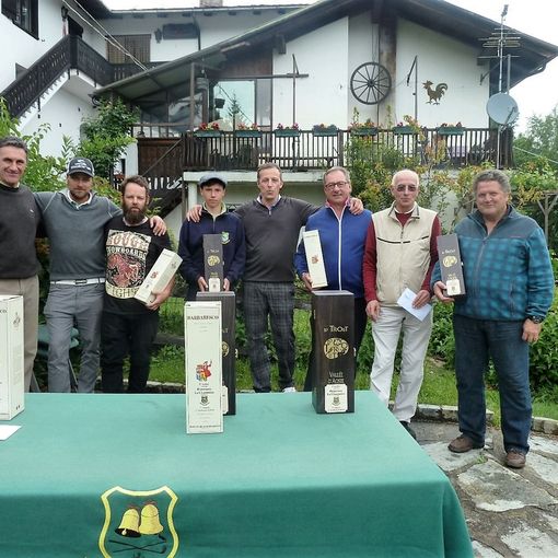 Da sinistra a destra: Ennio Abram, René Rosset, Ivo Letey, Xavier Avoyer, Marco Margueret, Edi Avoyer, Giuseppe Borbey e Giorgio Gagliardi.