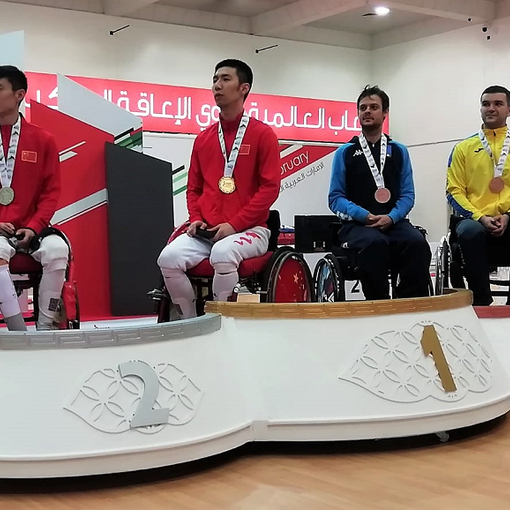 CdM Scherma paralimpica: A Sharja ottimo terzo posto per Matteo Berti fioretto cat. A