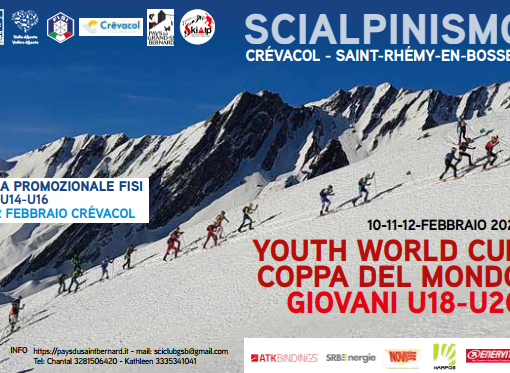Coppa del Mondo Giovani di scialpinismo 10-11-12 febbraio 2023 a Crévacol