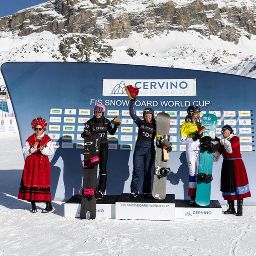 Snowboard: Bankes e Bozzolo festeggiano ai piedi della Gran Becca