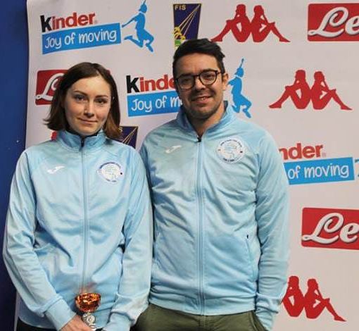 Magdalena Jarek Campioni con il maestro Alessandro Funghi