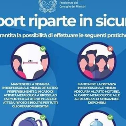 Le linee guida del Governo per la ripresa degli sport