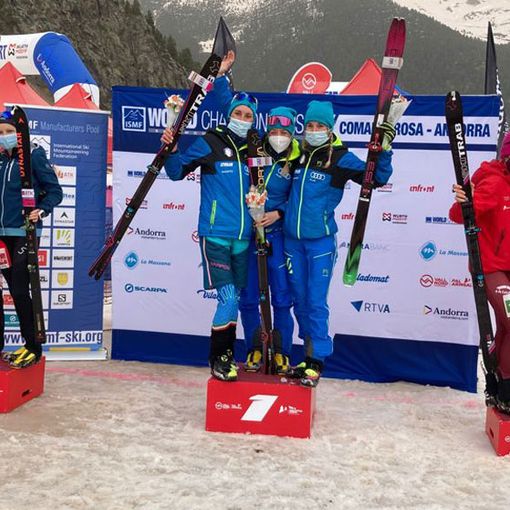 La staffetta femminile campione del mondo