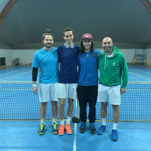 Da sn: Alessandro Sacco, Davide D'Achille, Ludovico Riconda e Erik Montegrandi