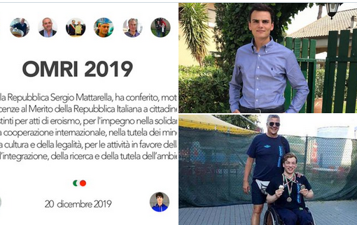 Il Presidente della Repubblica conferisce l'Onorificenza al Merito a due atleti paralimpici