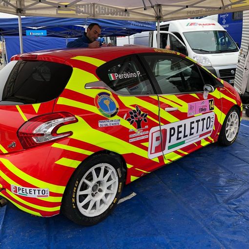 La vettura del team Perosino-Verzoletto è pronta a partire