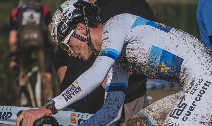 Mattia Agostinacchio in azione