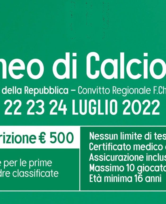 Calcio: Dal 22 al 24 luglio il calcio a 5 torna ad animare la città con il torneo “Aosta 11100 Cup”