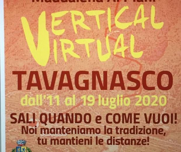 Tavagnasco Virtual Vertical: dall’11 al 19 luglio la Corsa ai Piani mantiene la tradizione nel rispetto delle distanze