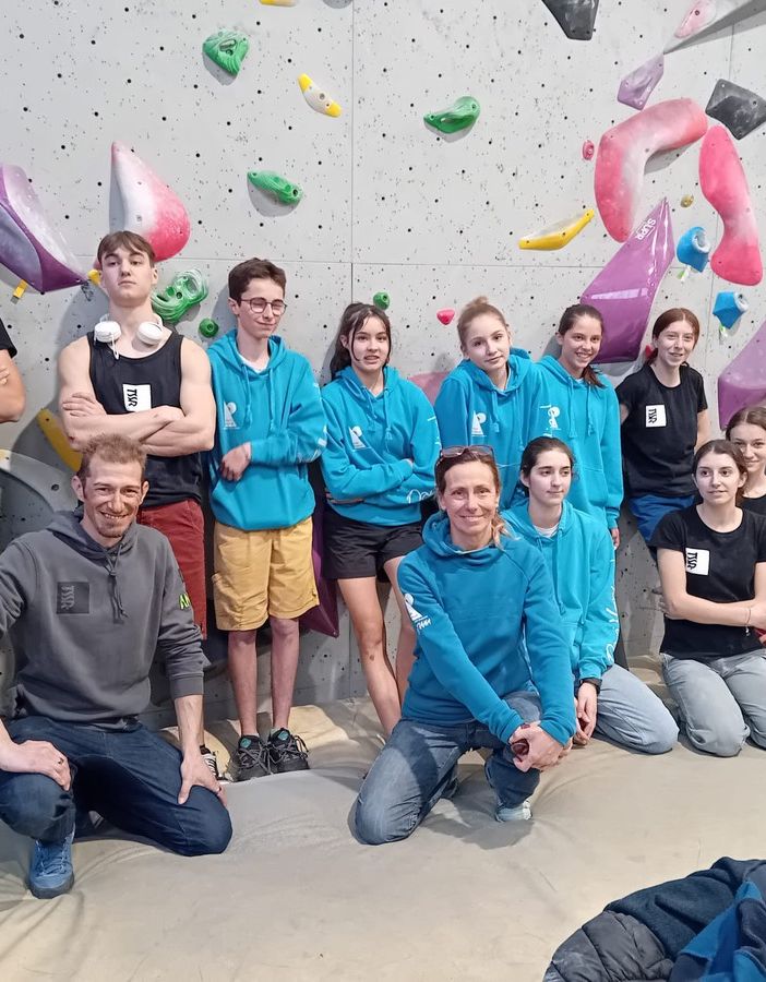Da sn: Giacomo Zaninetti, Michael Fassino, Alessandro Bonin, Greta Baccon, Amelie Girod, Alisée Calvel, Alessia Raspo.
