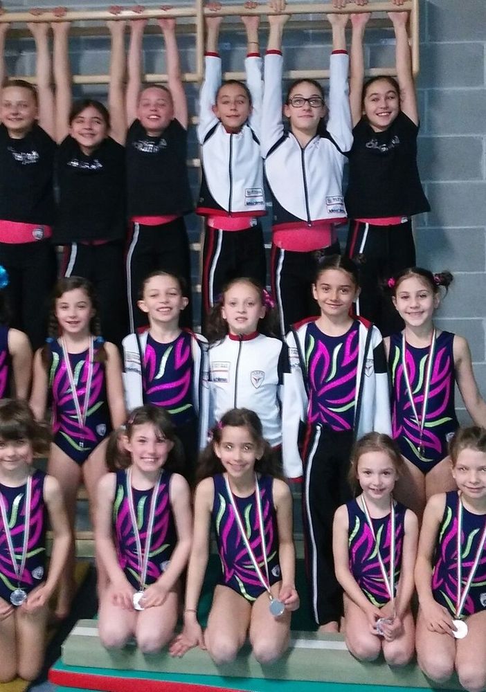 Le giovanissime atlete in gara nel circuito Aics
