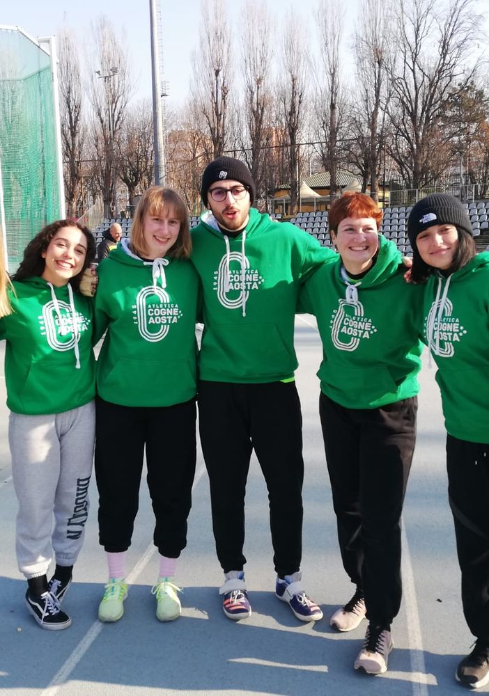 Da sn: Goyet Kirsten, Lo Baido Beatrice, Aresca Giulia, Plebs Laurent, Dal Mut Christine, Raso Martina