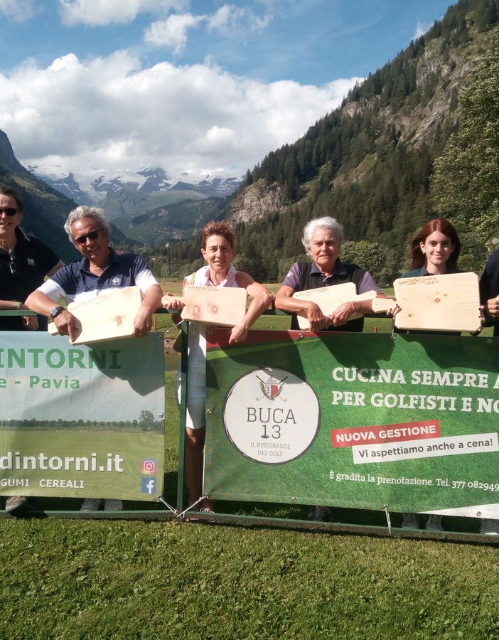 Trofeo Comune di Gressoney; da sn Rolando Bossi (Presidente del Club e Cosponsor della Gara), Danilo Girivetto, Paola Calosso, Sandra Rolando, Giulia Maggio e Federico Girivetto
