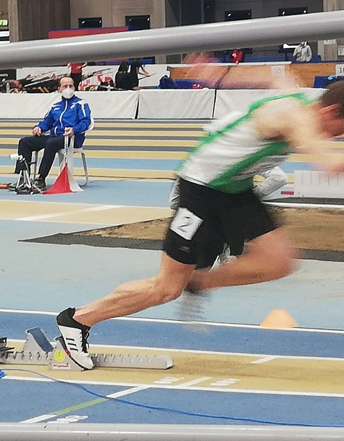 Elia Franciscono alla partenza