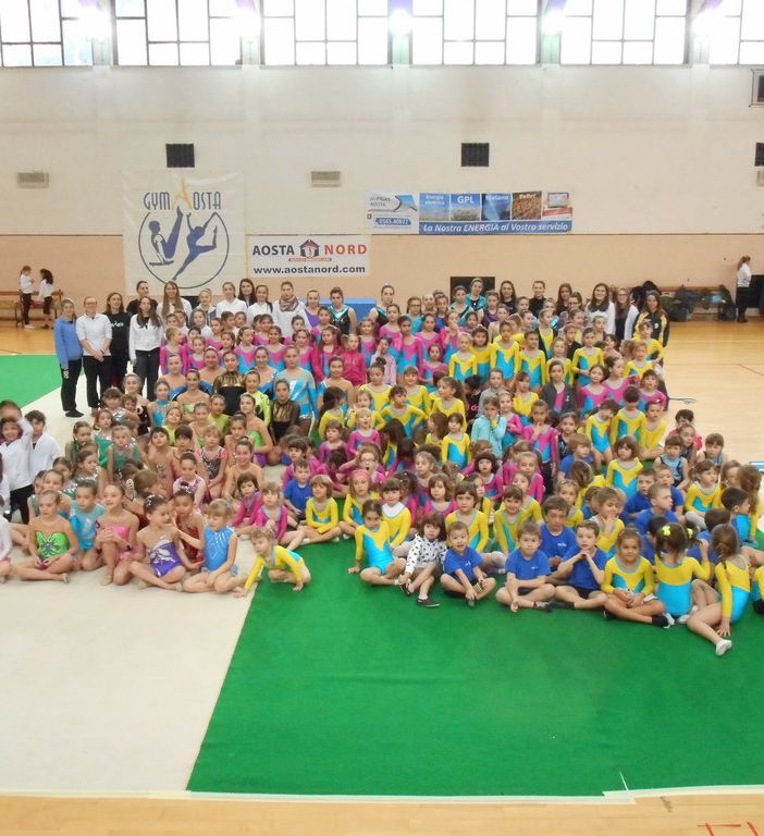 Foto di gruppo alla gara Csain dello scorso anno
