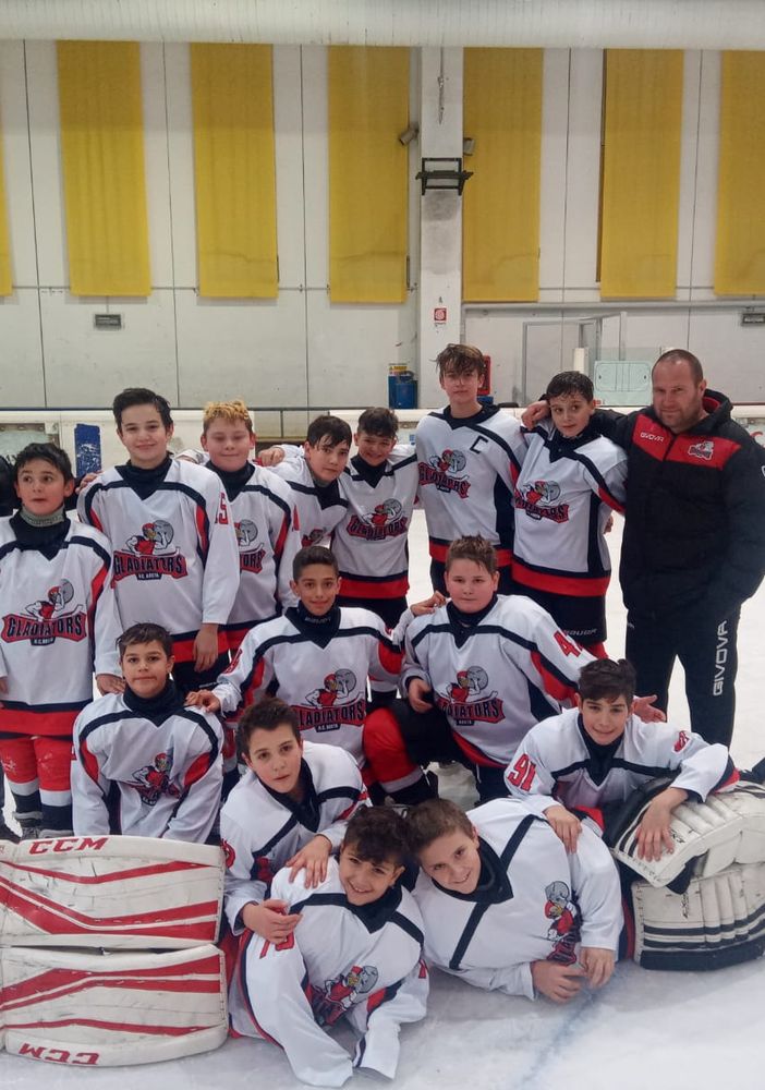 Hockey ghiaccio: U13; sconfitti dal Pinerolo i combattivi Gladiators
