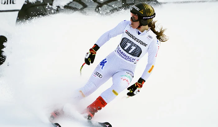 Sci: Prima prova di discesa a Crans Montana, Sofia Goggia stabilisce il miglior tempo, Brignone 42/mo
