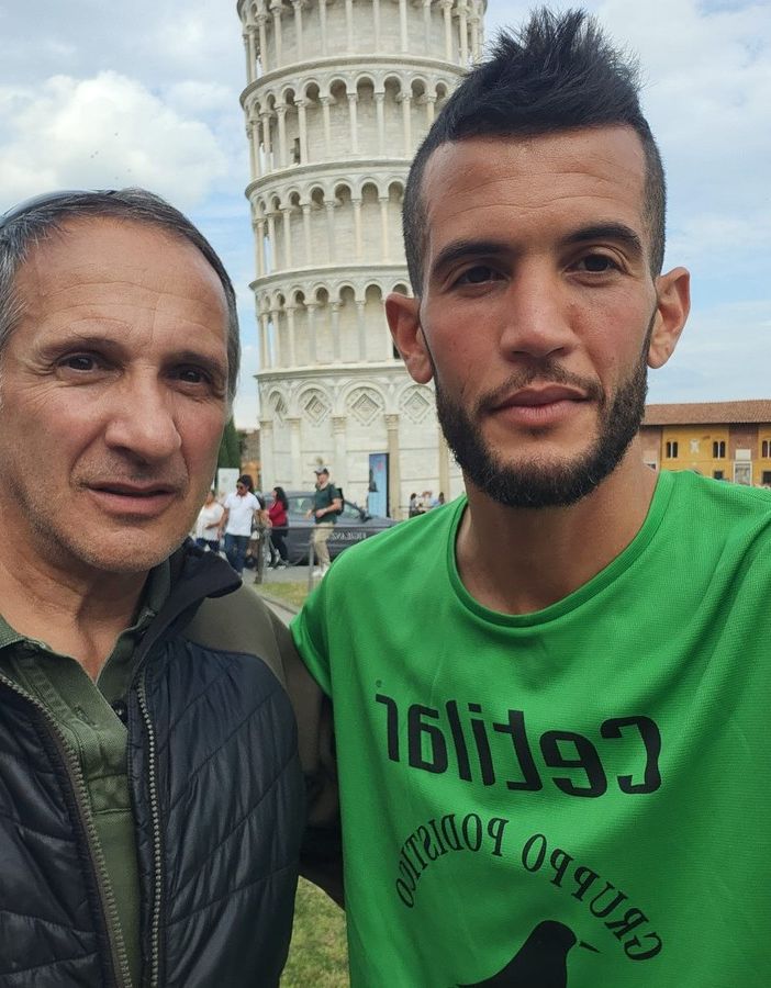 Moreno Gradizzi (sn) con Omar Bouamer