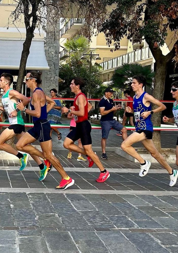 Lorenzo Brunier in testa al gruppo