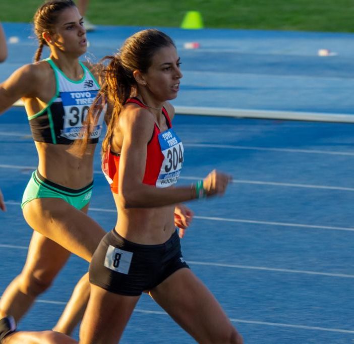 Eleonora Marchiando nella finale dei 400hs