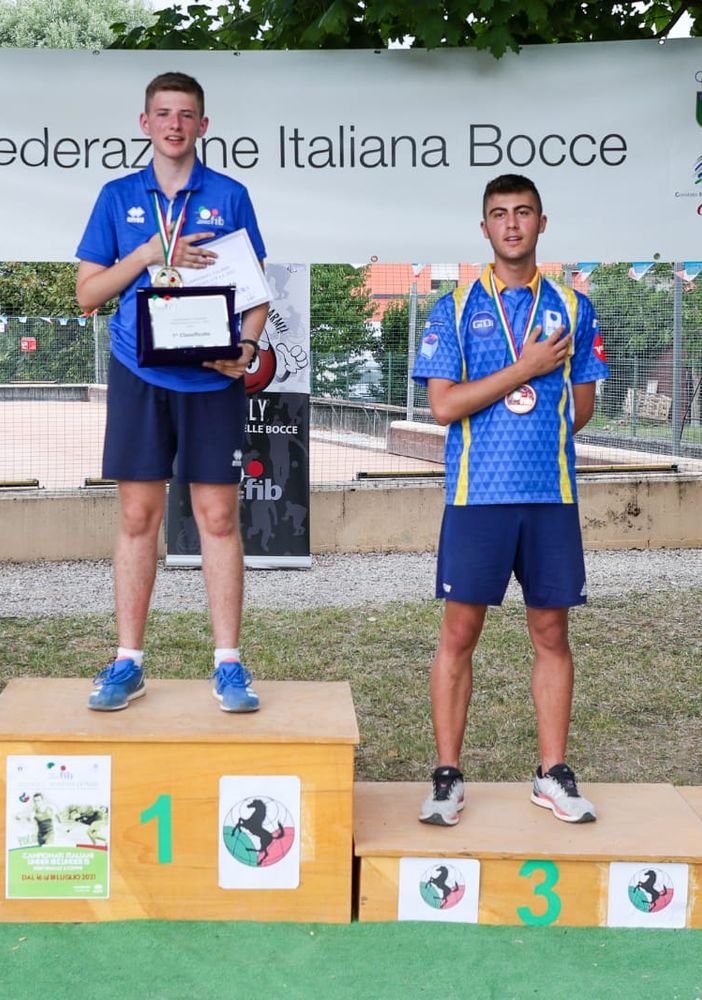 Il podio della competizione Individuale Under 18 maschile