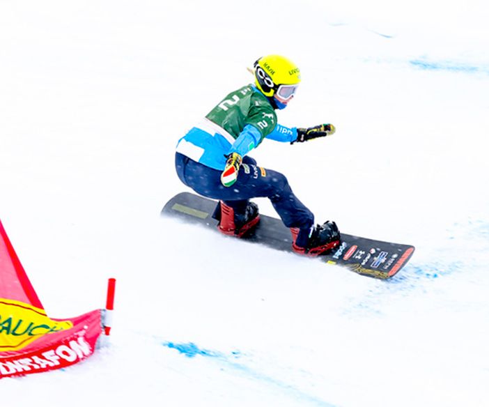 MICHELA MOIOLI SUL GRADINO PIU’ ALTO DEL PODIO NELLO SBX DI CDM A CERVINIA
