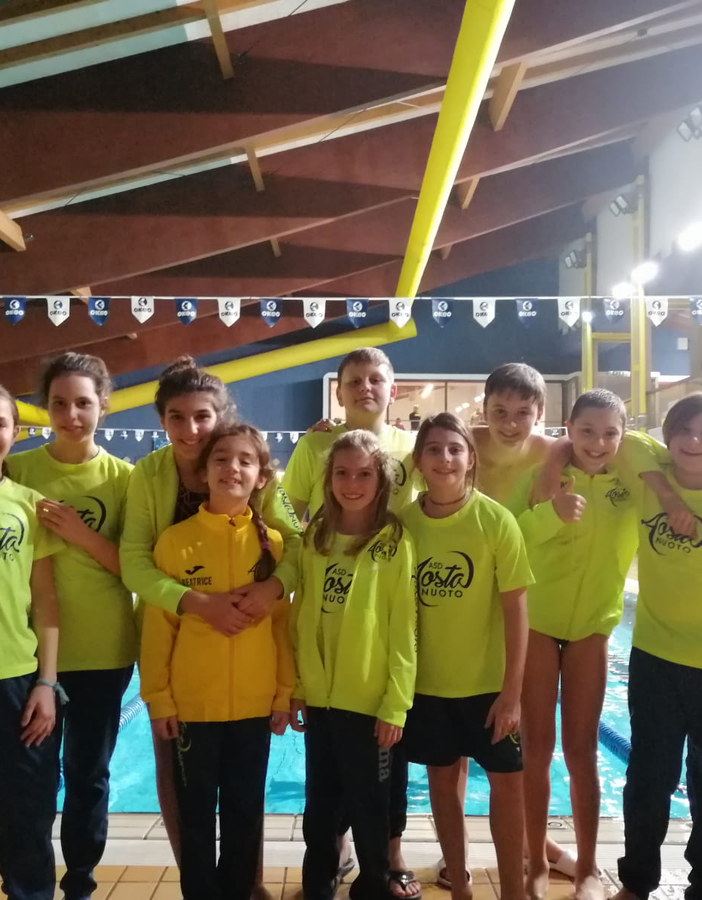 Gli Esordienti A dell’Aosta Nuoto