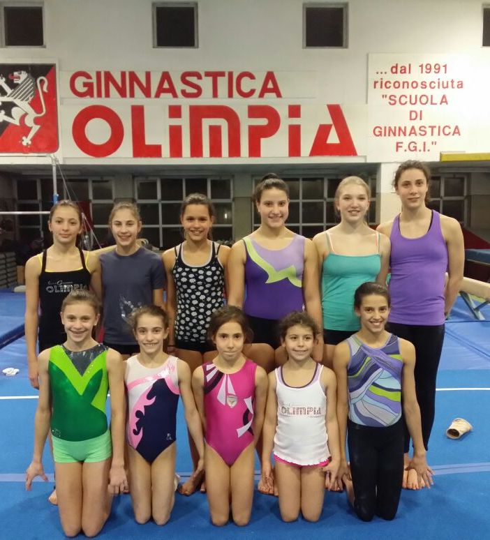 Le atlete dell'Olimpia B al Memorial Gemme
