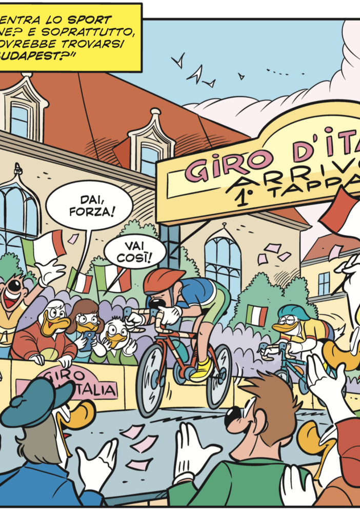 Il Giro d’Italia è su Topolino