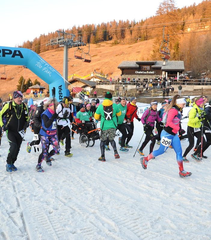 Oltre 180 al via della 1a edizione del Pila Winter Trail
