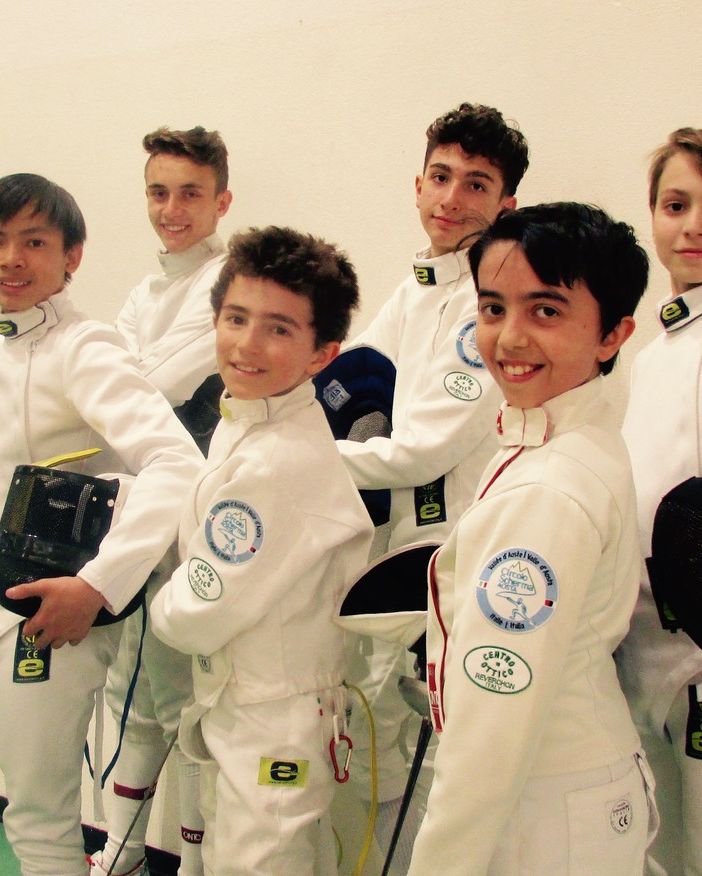 Da destra: Guglielmina Geremia, Leonardo Di Tommaso, Leonardo Artosi, Alessandro Russotto, Lorenzo Pignatelli, Pietro D'Aquino