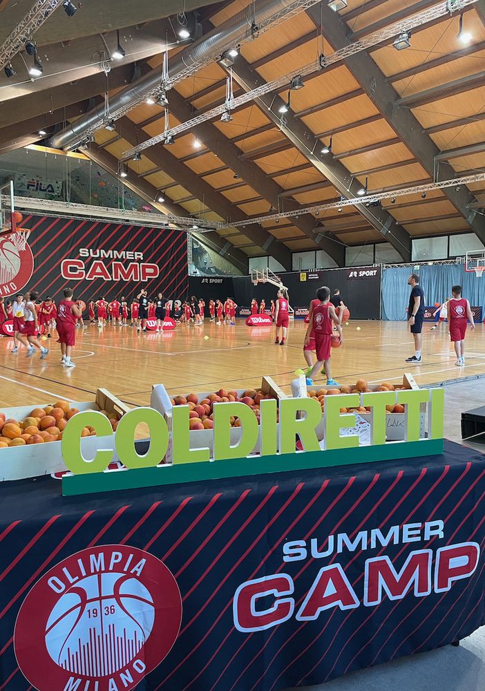 Coldiretti Valle d’Aosta e Campagna Amica collaborano al Summer camp 2023 dell’Olimpia Milano in corso a Courmayeur Mont Blanc