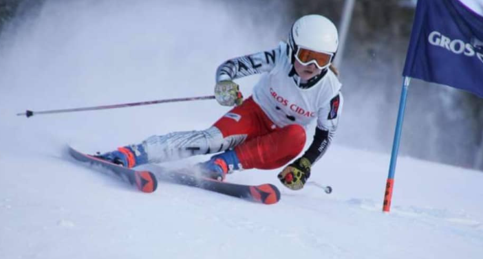 Tatum Bieler (Sc Gressoney) in azione (foto Facebook)