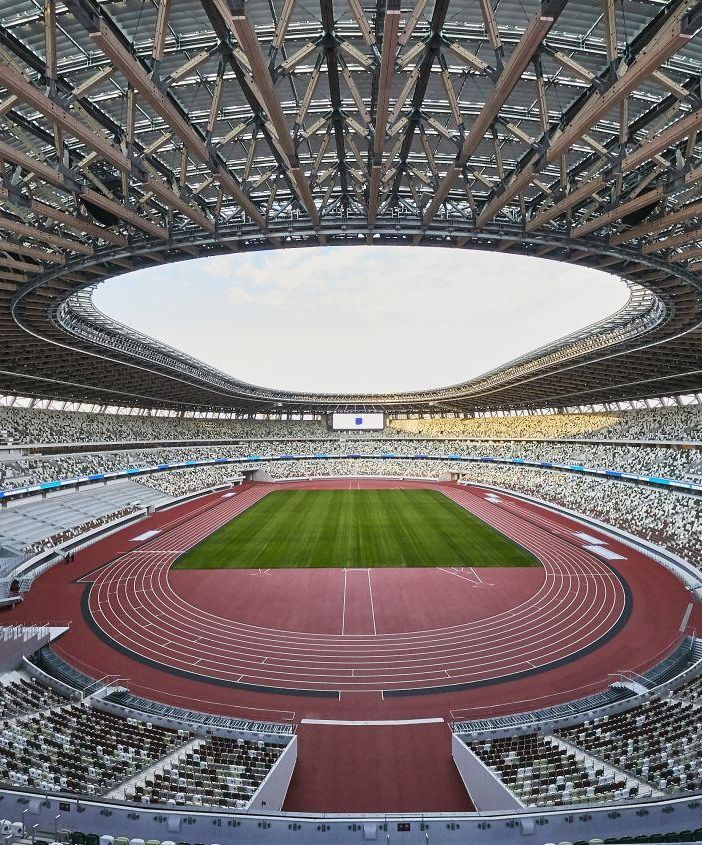 Nella foto l'Olympic Stadium - Credit Photo: @Tokyo2020