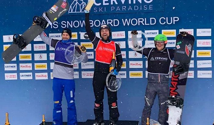 Snowboardcross: A Cervinia Visintin sul podio l'aostano Cordi nei dieci
