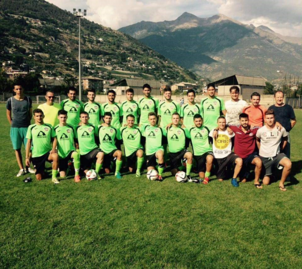 La formazione dell'Aosta 511 (dal sito web tuttocampo.it)