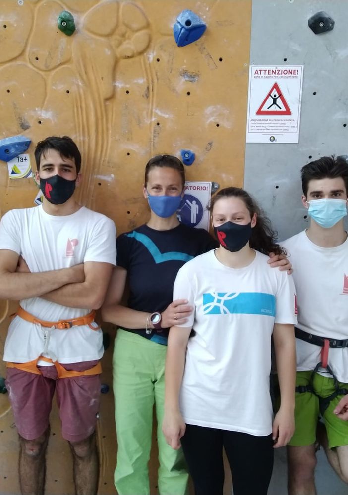 Da sn: Ivan Vuillermoz, Antonio Charrere, Cristiana Martinetto (Delegato Fasi), Silvia Cazzanelli, Nicolas Charbonnier, Michael Fassino