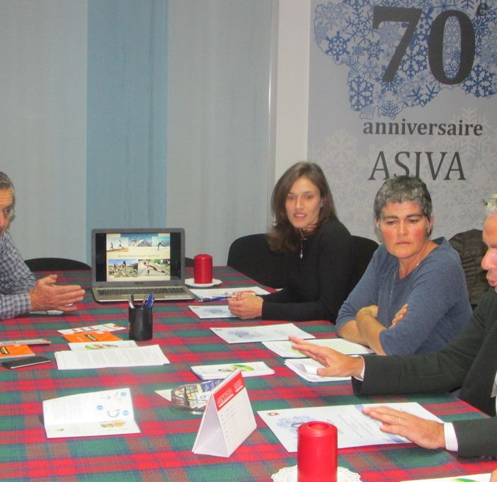 Un momento dell'incontro nella sede Asiva