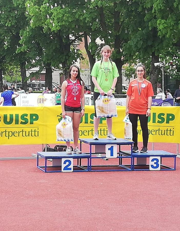 Giulia Aresca sul gradino più alto