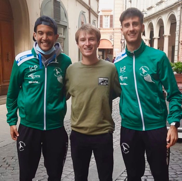 I tre valdostani protagonisti a Forlì nei Campionati italiani dei 10km su strada.Da sinistra Omar Bouamer, Jean Pierre Vallet, Lorenzo Brunier I tre valdostani protagonisti a Forlì nei Campionati italiani dei 10km su strada.Da sinistra Omar Bouamer, Jean Pierre Vallet, Lorenzo Brunier