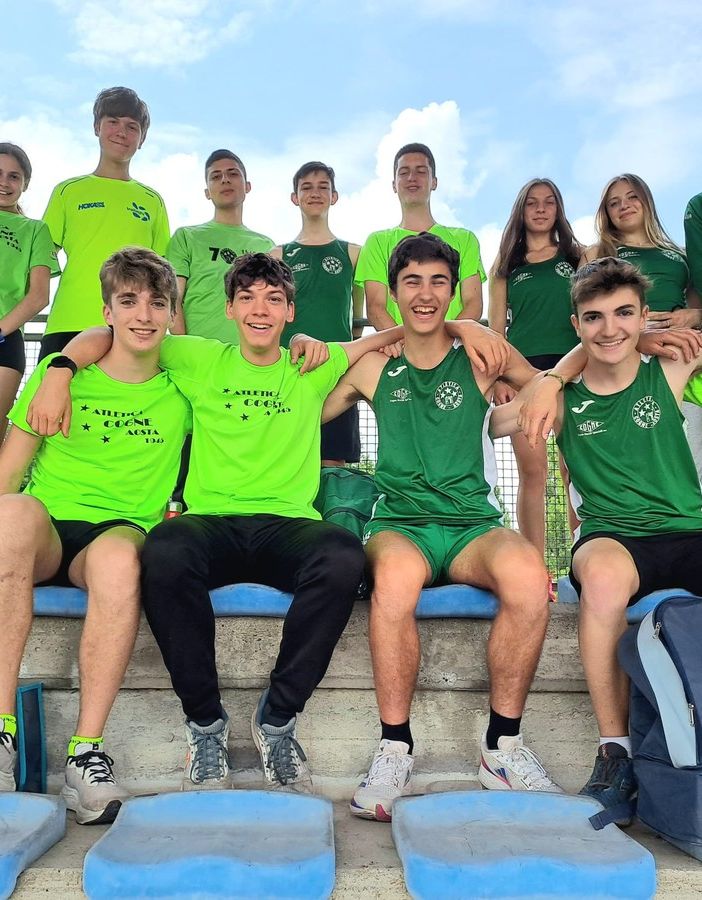 Gli Allievi dell'Atletica Cogne