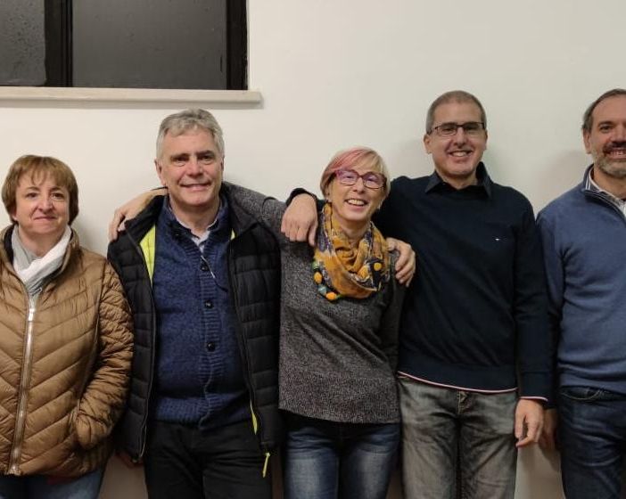 Da sn: Luca Aresca, Barbara Tamone, Mauro Serradura, Sonia Galeazzi, Roberto Renda, Antonino Di Blasi, Giulia Aresca